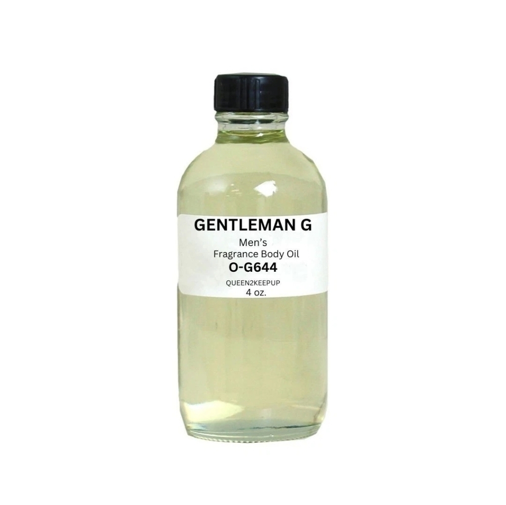 Gentleman G (Men) Body Oil 4 oz Fragrance All Natural Pure Uncut Scent